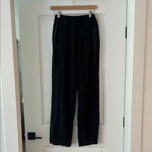 Black PARKE Linen Pants